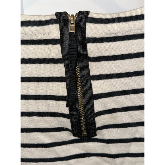 Ann Taylor Loft Nautical Striped Crop Sleeve Top Size med - Picture 4 of 7